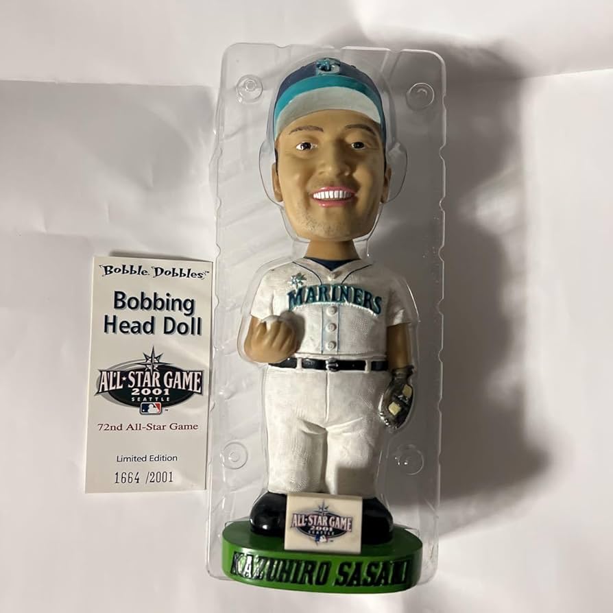 【Bobble Head】イチロー & 佐々木主浩 2001オールスター ホーム Amazon.co.jp: 2001体のみ佐々木主浩 大魔神 ボブルヘッド マリナーズ